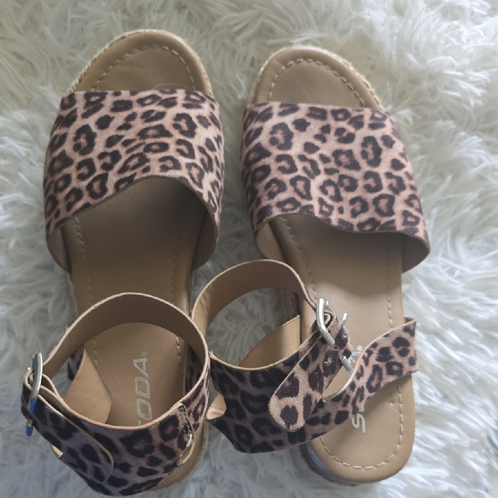 Leopard Print Sandals